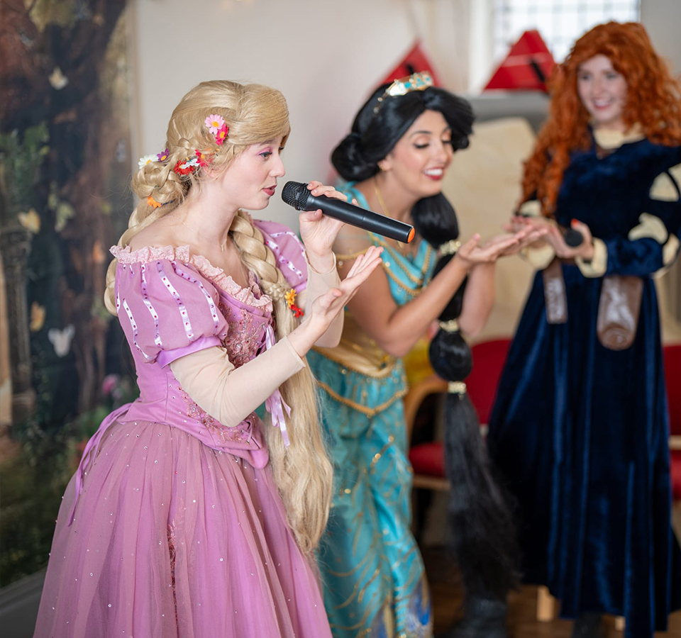 Glass Slipper Parties Rapunzel and Jasmine
